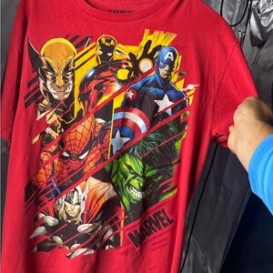 Marvel Red Avengers Graphic Tee Short Sleeve